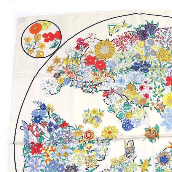 HERMES Black Silk Scarf - Picture 3 of 9